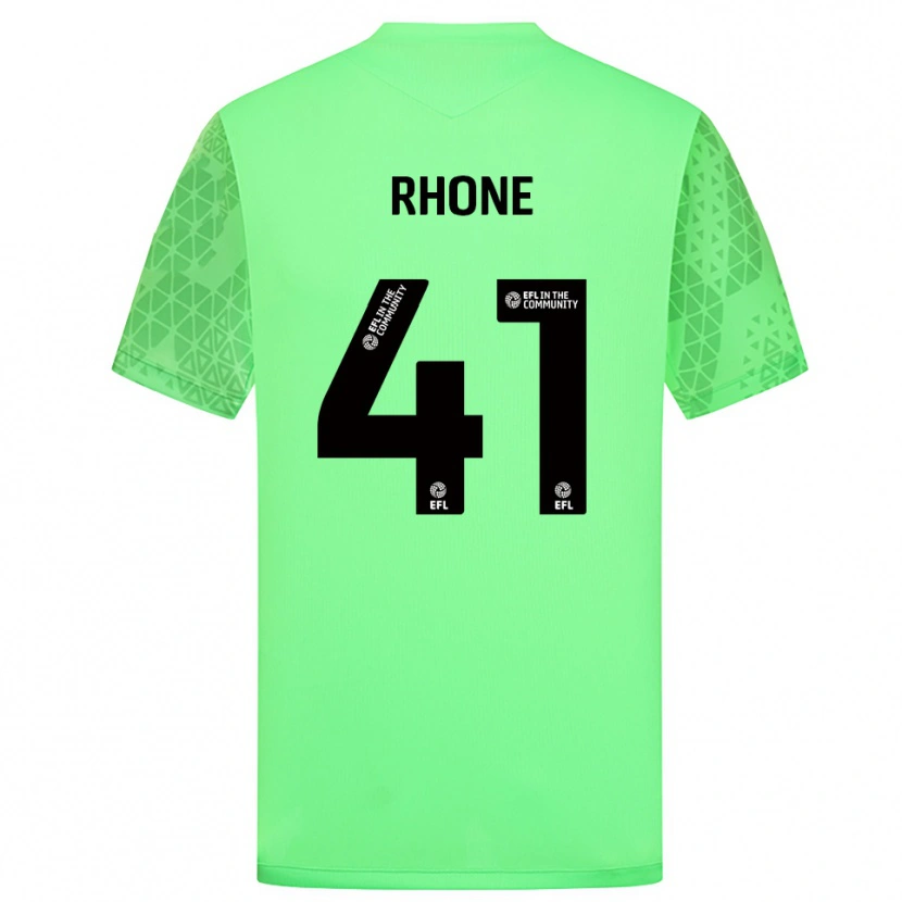 Danxen Uomo Harrison Rhone #41 Maglia Gara Portiere Verde Chiaro 2025/26 Maglietta