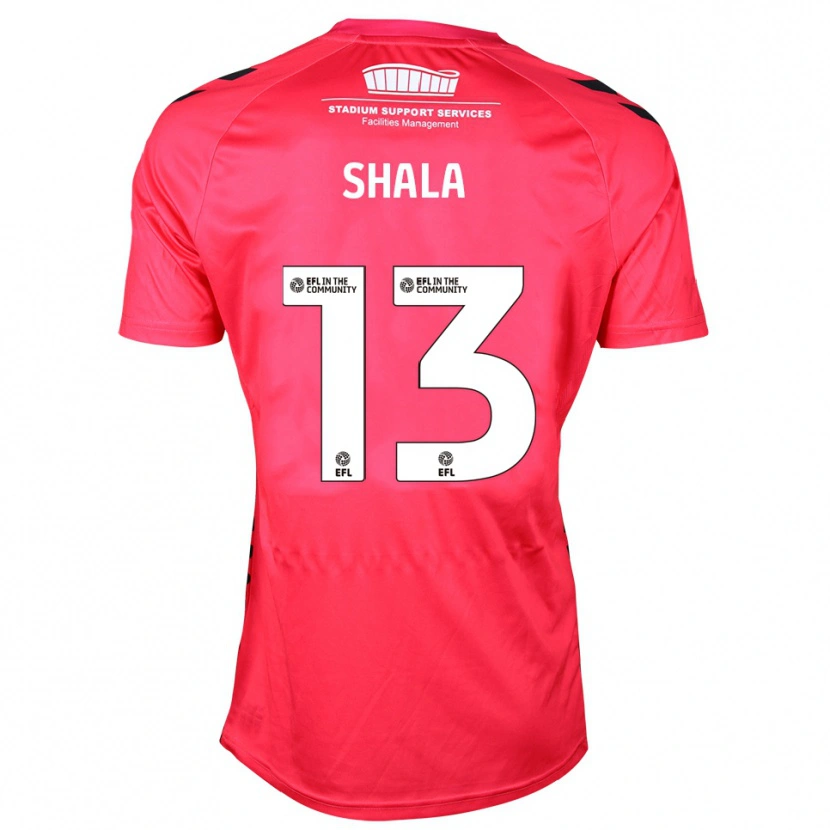 Danxen Uomo Laurence Shala #13 Maglia Gara Portiere Bianco Rosso 2025/26 Maglietta