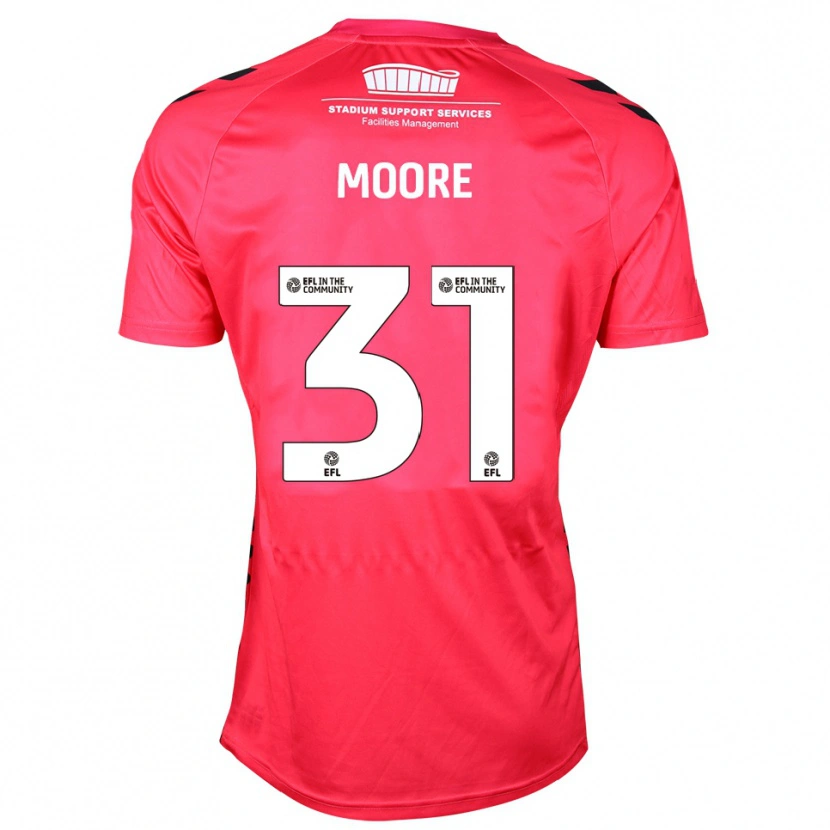 Danxen Uomo Stuart Moore #31 Maglia Gara Portiere Bianco Rosso 2025/26 Maglietta