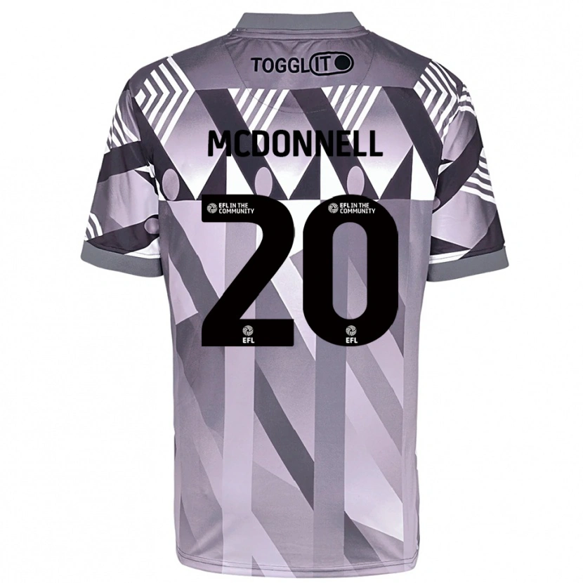 Danxen Uomo Joe McDonnell #20 Maglia Gara Portiere Grigio Chiaro 2025/26 Maglietta