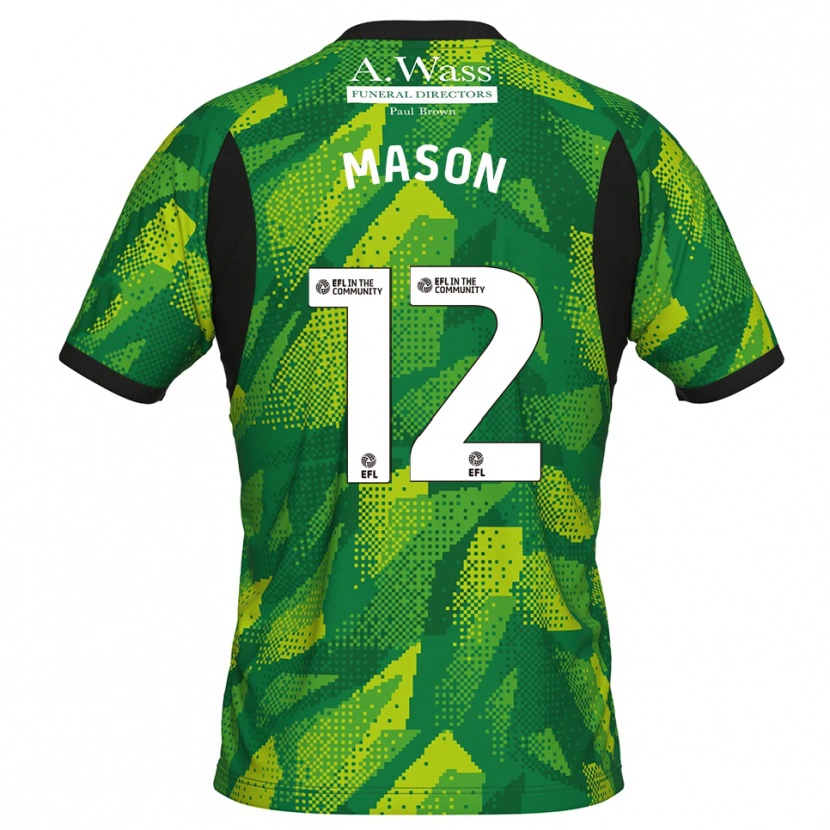 Danxen Uomo Owen Mason #12 Maglia Gara Portiere Verde Nero 2025/26 Maglietta