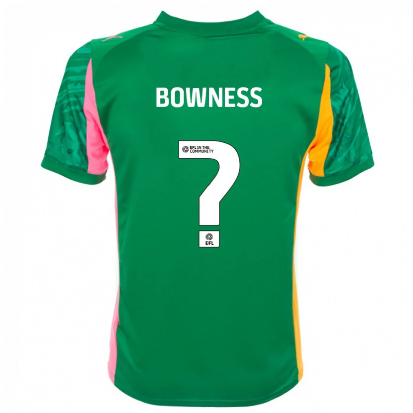 Danxen Uomo Faye Bowness #0 Maglia Gara Portiere Verde Rosa Bianco 2025/26 Maglietta