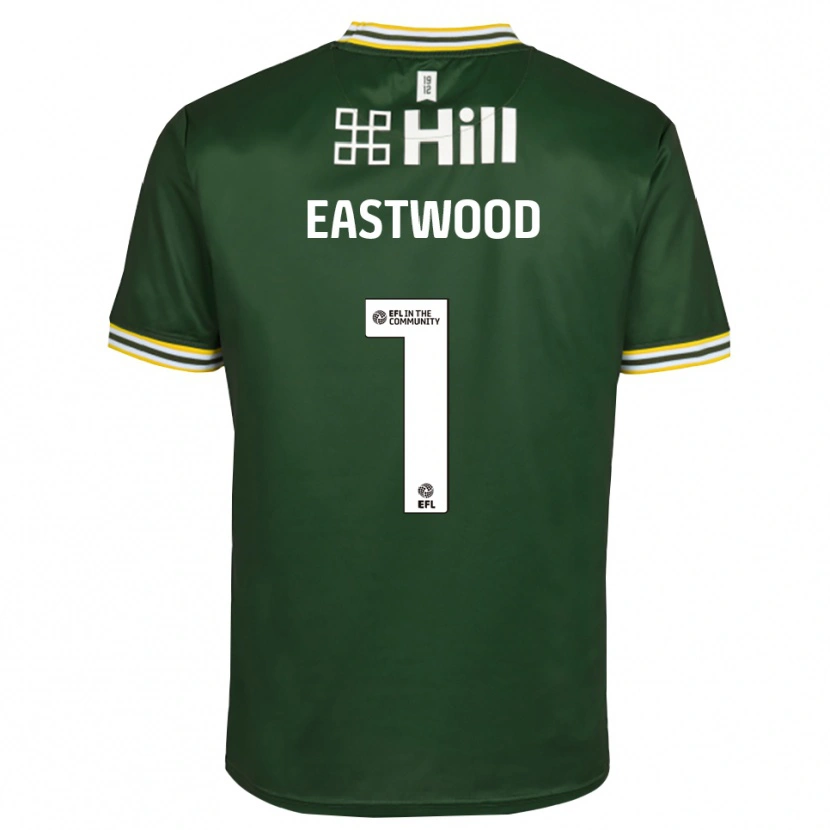 Danxen Uomo Jake Eastwood #1 Maglia Gara Portiere Verde Scuro Bianco 2025/26 Maglietta