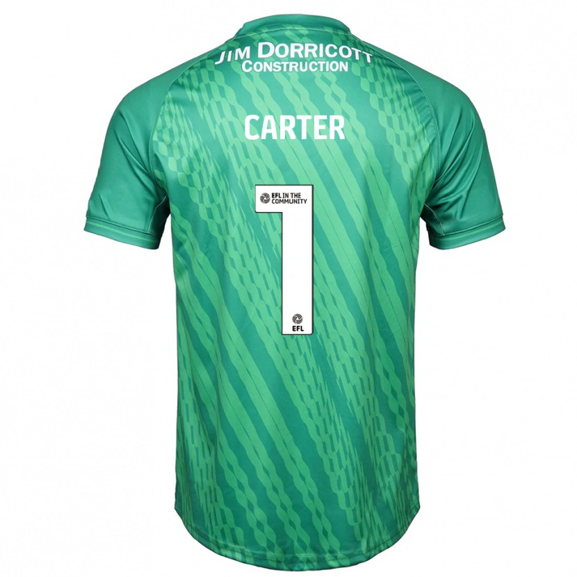 Danxen Uomo Phoebe Carter #1 Maglia Gara Portiere Verde Turchese 2025/26 Maglietta