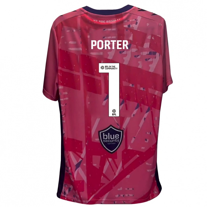 Danxen Uomo George Porter #1 Maglia Gara Portiere Bianco Rosa 2025/26 Maglietta