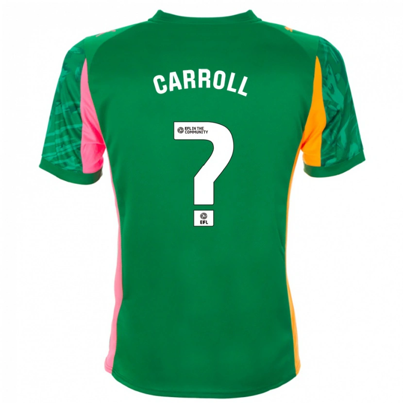 Danxen Uomo Rhianne Carroll #0 Maglia Gara Portiere Verde Rosa Arancione 2025/26 Maglietta