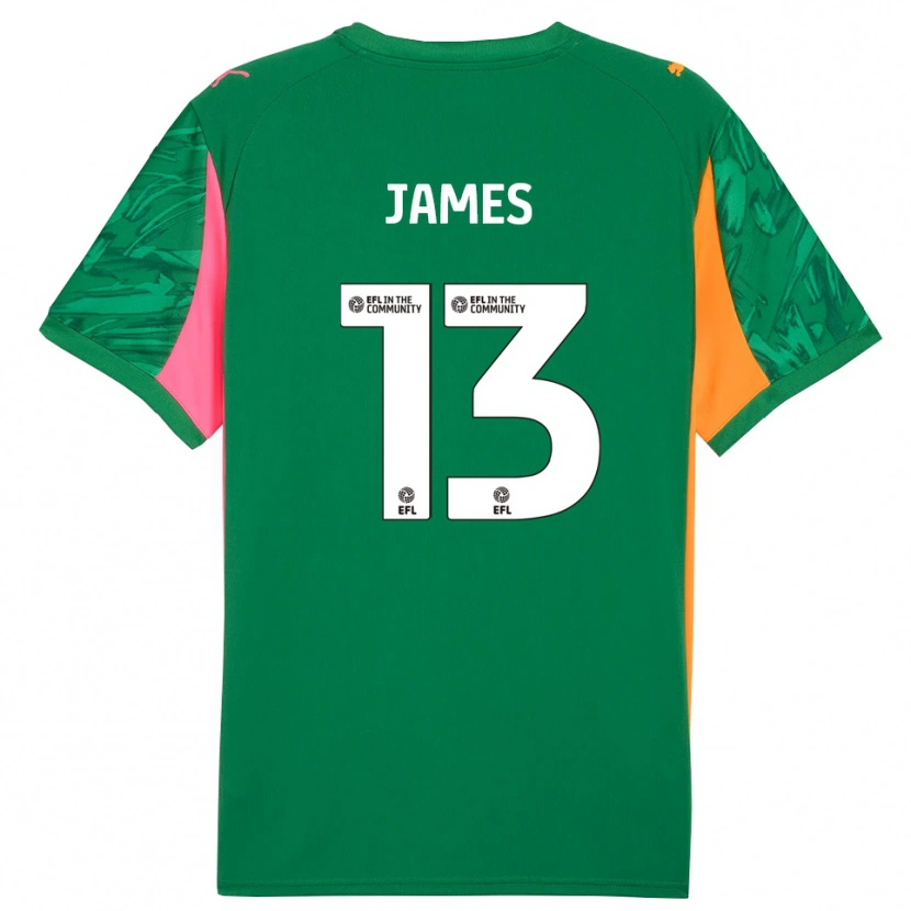 Danxen Uomo Dominic James #13 Maglia Gara Portiere Verde Rosa Arancione 2025/26 Maglietta