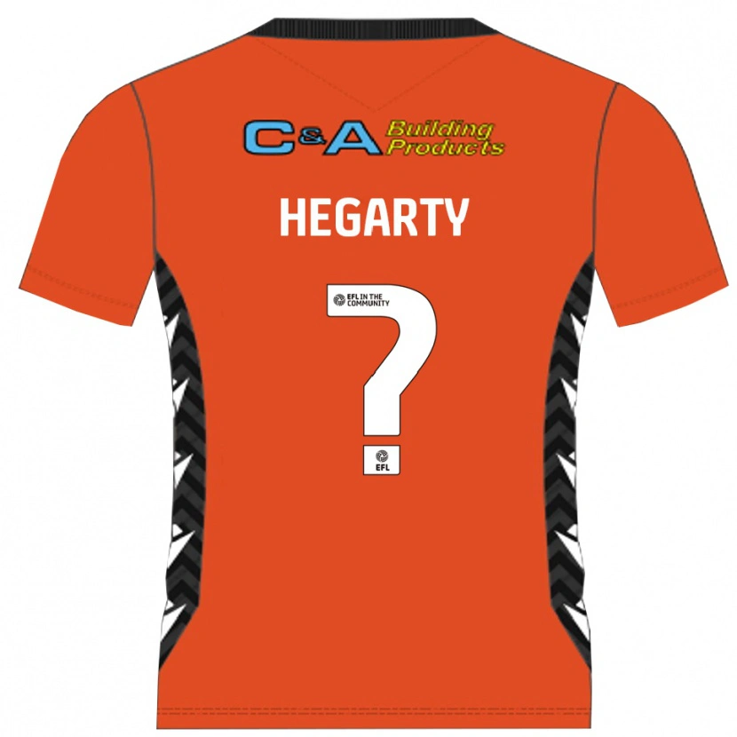 Danxen Uomo Fletcher Hegarty #0 Maglia Gara Portiere Nero Arancione 2025/26 Maglietta