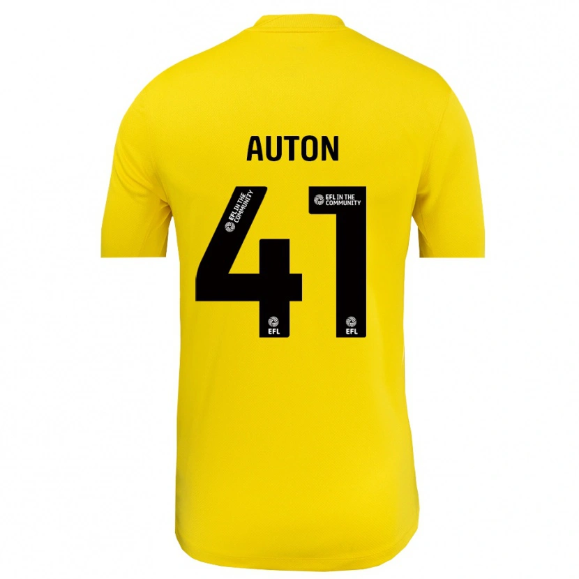 Danxen Uomo Sebastian Auton #41 Maglia Gara Portiere Nero Giallo 2025/26 Maglietta