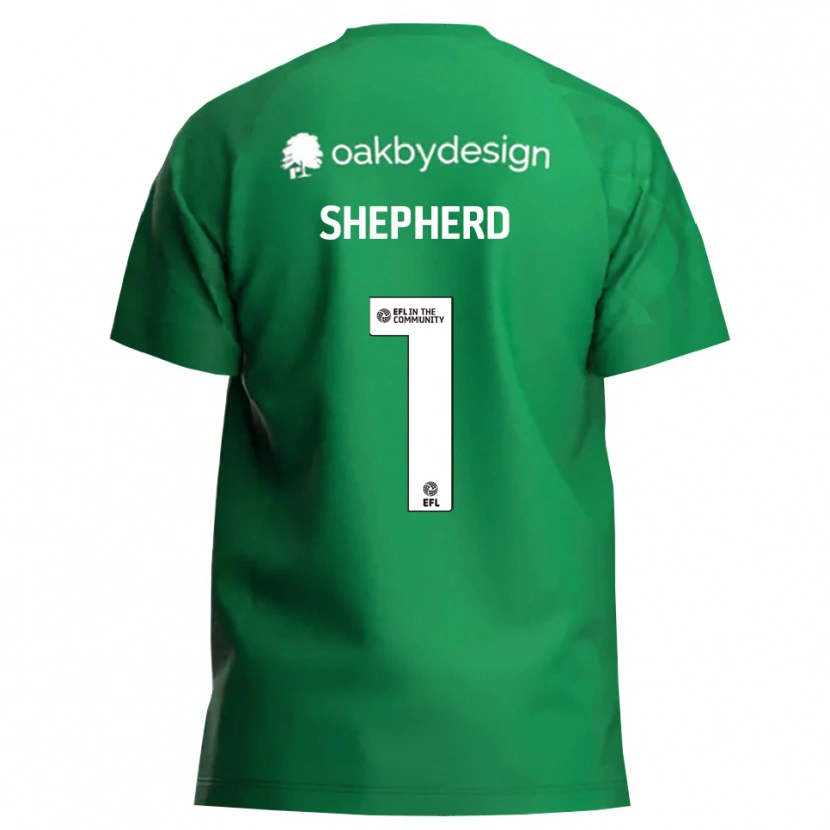 Danxen Uomo Frankie Shepherd #1 Maglia Gara Portiere Verde Bianco 2025/26 Maglietta