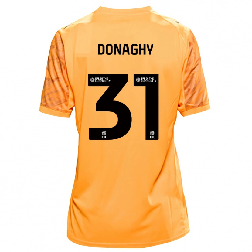 Danxen Uomo Tom Donaghy #31 Maglia Gara Portiere Nero Arancione 2025/26 Maglietta