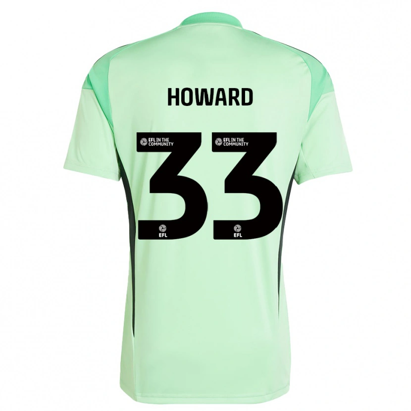 Danxen Uomo Mark Howard #33 Maglia Gara Portiere Verde Chiaro Nero 2025/26 Maglietta