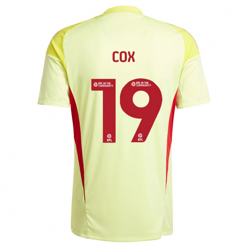 Danxen Uomo Hannah Cox #19 Maglia Gara Portiere Giallo Pallido 2025/26 Maglietta