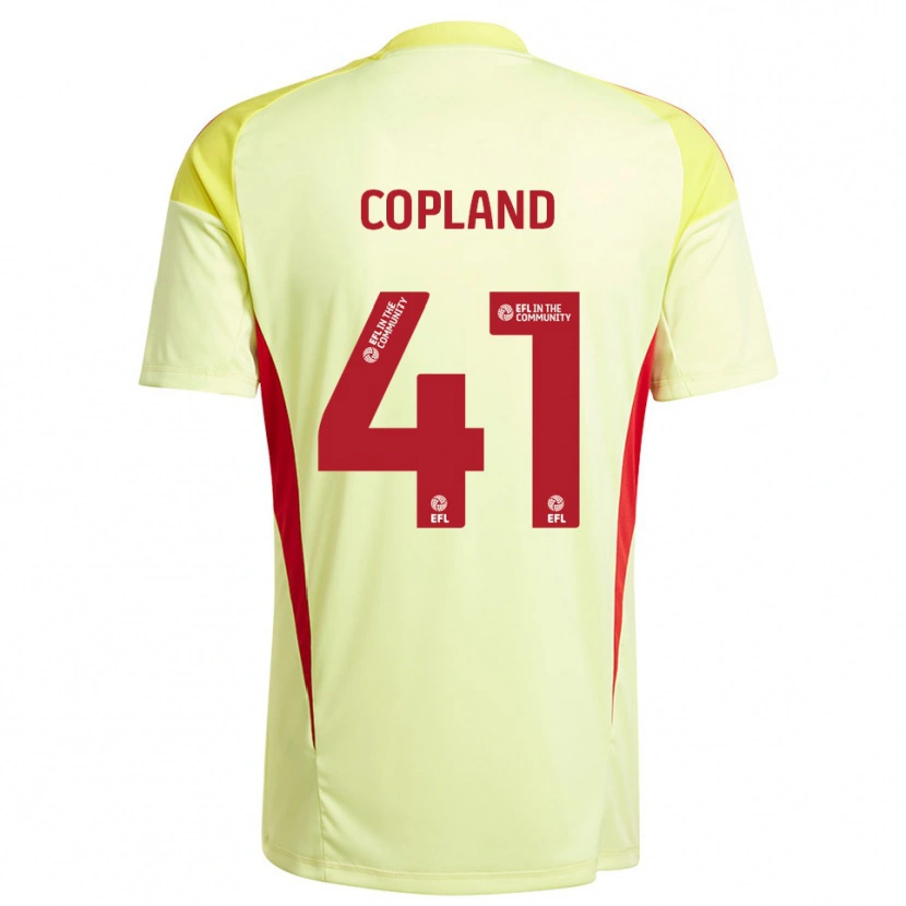 Danxen Uomo Jack Copland #41 Maglia Gara Portiere Giallo Pallido 2025/26 Maglietta