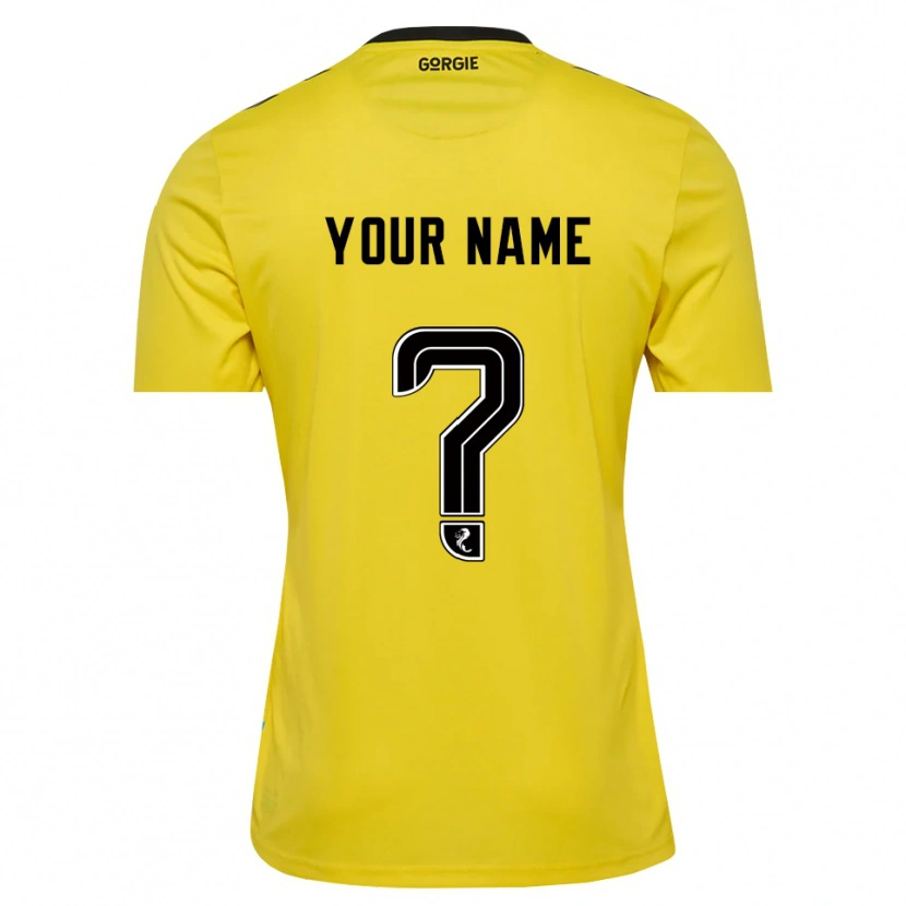 Danxen Uomo Heart of Midlothian Maglia Gara Portiere Rosso Giallo Nero 2025/26 Maglietta