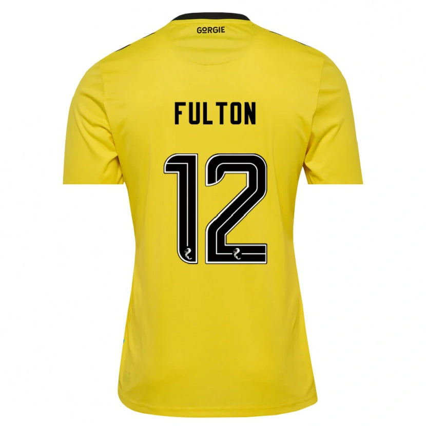 Danxen Uomo Ryan Fulton #12 Maglia Gara Portiere Rosso Giallo Nero 2025/26 Maglietta