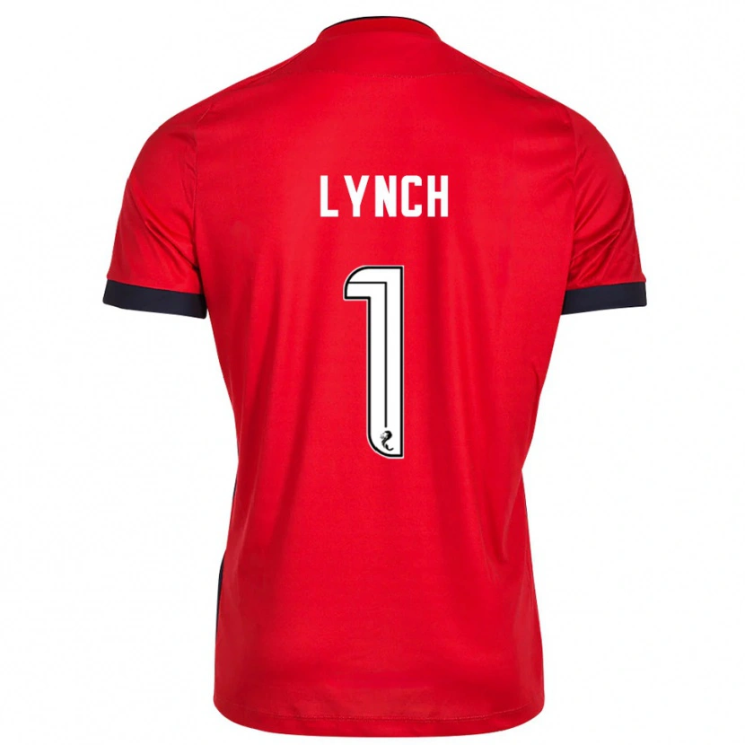 Danxen Uomo Ruaridh Lynch #1 Maglia Gara Portiere Bianco Rosso 2025/26 Maglietta