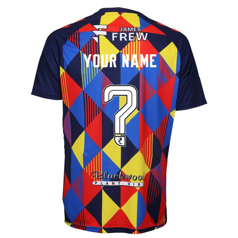 Danxen Uomo Kilmarnock FC Maglia Gara Portiere Rosso Blu Reale 2025/26 Maglietta