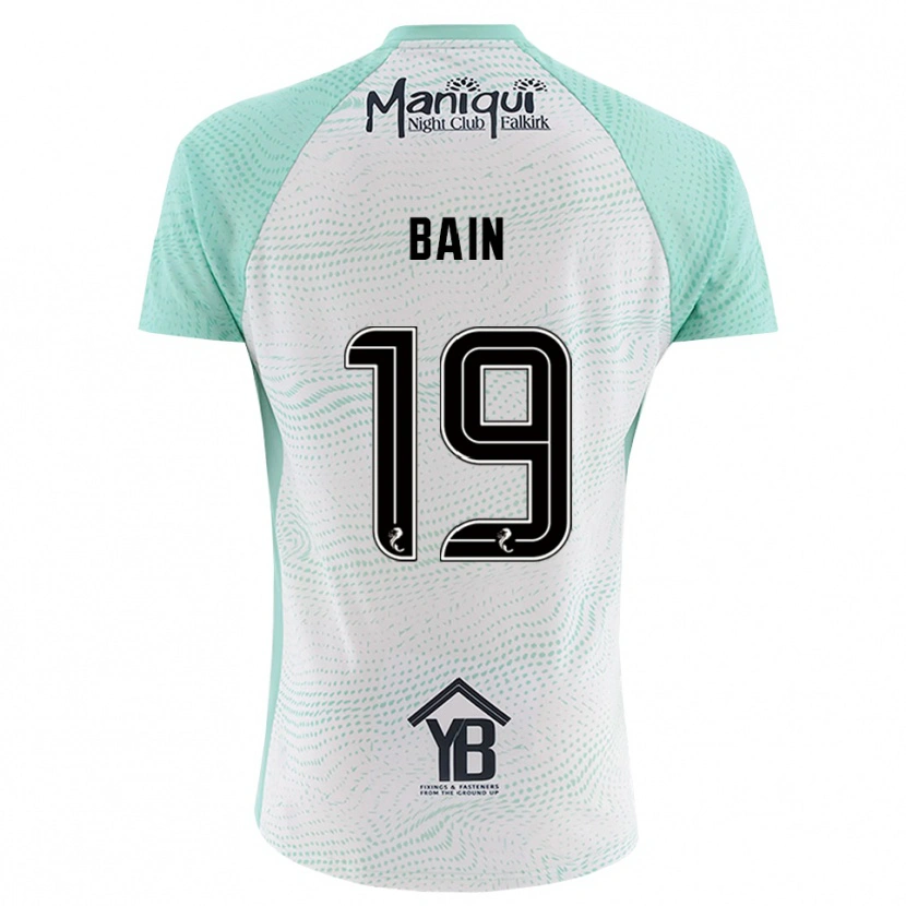 Danxen Uomo Scott Bain #19 Maglia Gara Portiere Bianco Nero 2025/26 Maglietta