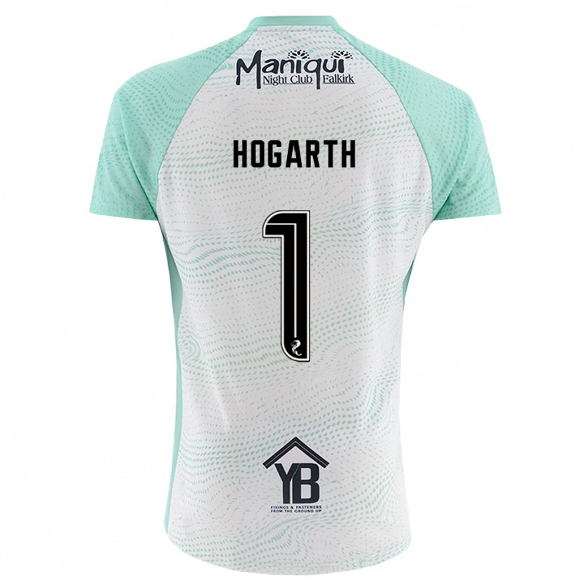 Danxen Uomo Nicky Hogarth #1 Maglia Gara Portiere Bianco Nero 2025/26 Maglietta