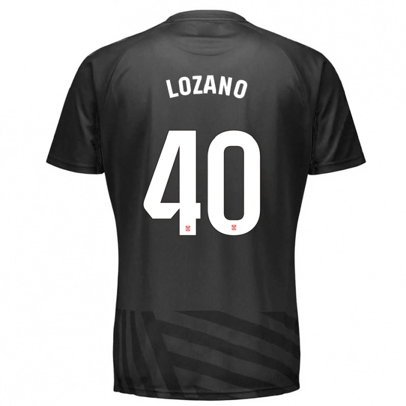 Danxen Uomo Gabriel Lozano #40 Maglia Gara Portiere Grigio Nero 2025/26 Maglietta
