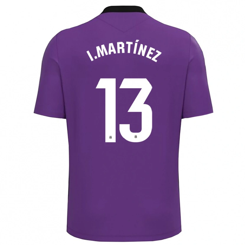 Danxen Uomo Iván Martínez #13 Maglia Gara Portiere Bianco Viola 2025/26 Maglietta