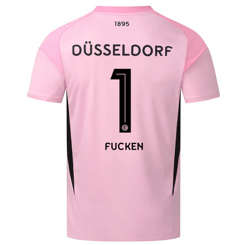 Danxen Uomo Kilian Fucken #1 Maglia Gara Portiere Rosa Nero 2025/26 Maglietta
