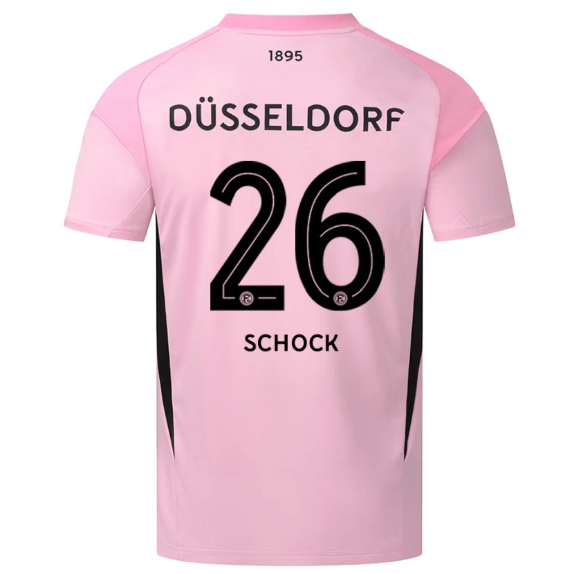 Danxen Uomo Florian Schock #26 Maglia Gara Portiere Rosa Nero 2025/26 Maglietta