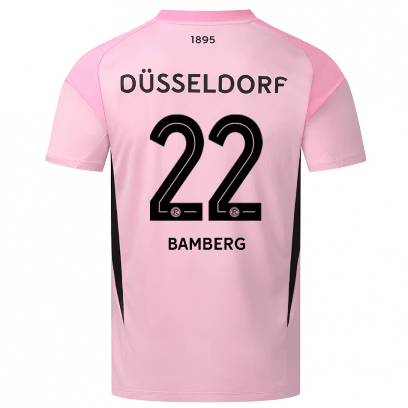 Danxen Uomo Julian Bamberg #22 Maglia Gara Portiere Rosa Nero 2025/26 Maglietta