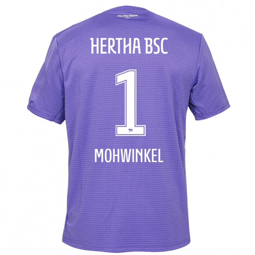 Danxen Uomo Maximilian Mohwinkel #1 Maglia Gara Portiere Bianco Viola 2025/26 Maglietta
