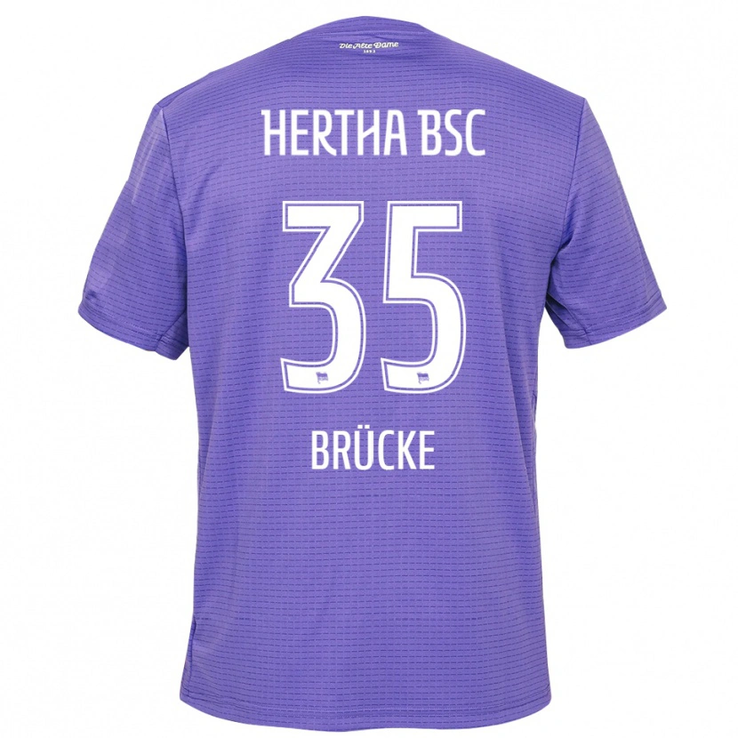 Danxen Uomo Marius Gersbeck #35 Maglia Gara Portiere Bianco Viola 2025/26 Maglietta