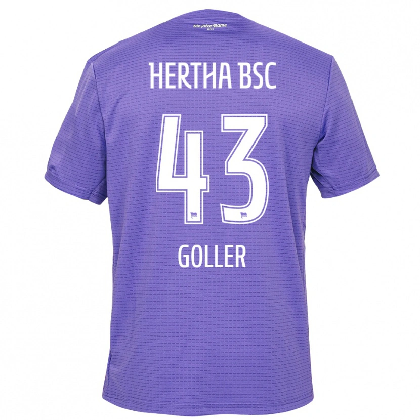Danxen Uomo Tim Goller #43 Maglia Gara Portiere Bianco Viola 2025/26 Maglietta