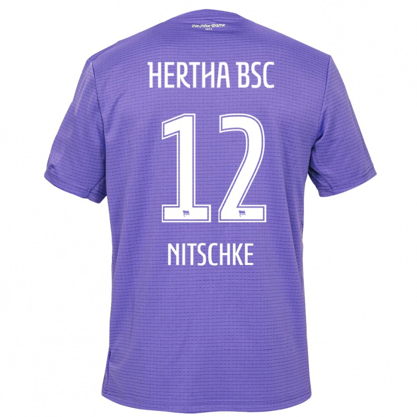Danxen Uomo Til Nitschke #12 Maglia Gara Portiere Bianco Viola 2025/26 Maglietta