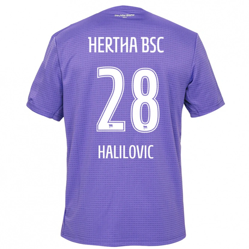 Danxen Uomo Din Halilovic #28 Maglia Gara Portiere Bianco Viola 2025/26 Maglietta