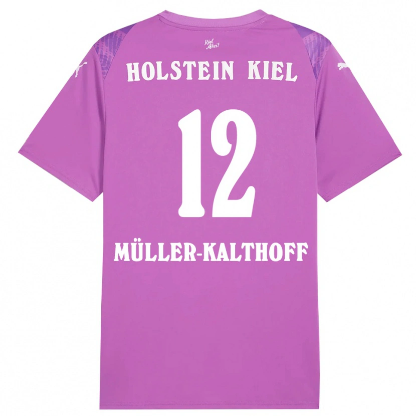 Danxen Uomo Henrie Müller-Kalthoff #12 Maglia Gara Portiere Bianco Viola 2025/26 Maglietta