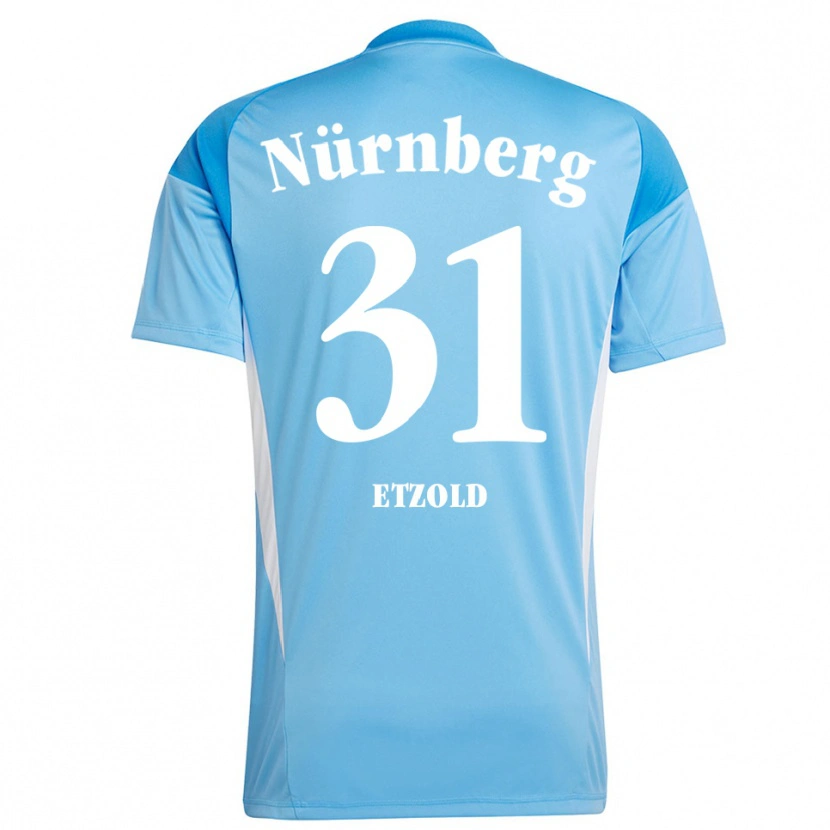 Danxen Uomo Hannah Etzold #31 Maglia Gara Portiere Azzurro Bianco 2025/26 Maglietta