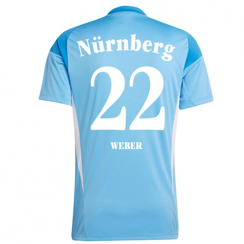 Danxen Uomo Ruben Weber #22 Maglia Gara Portiere Azzurro Bianco 2025/26 Maglietta