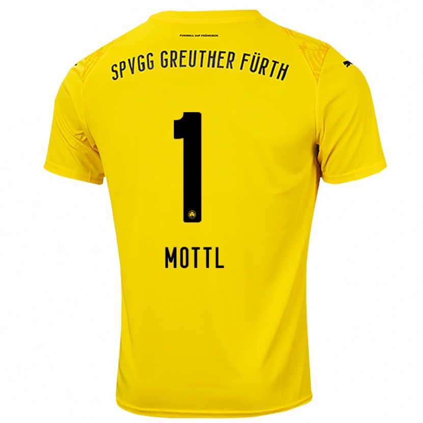 Danxen Uomo Jan Mottl #1 Maglia Gara Portiere Giallo Nero 2025/26 Maglietta