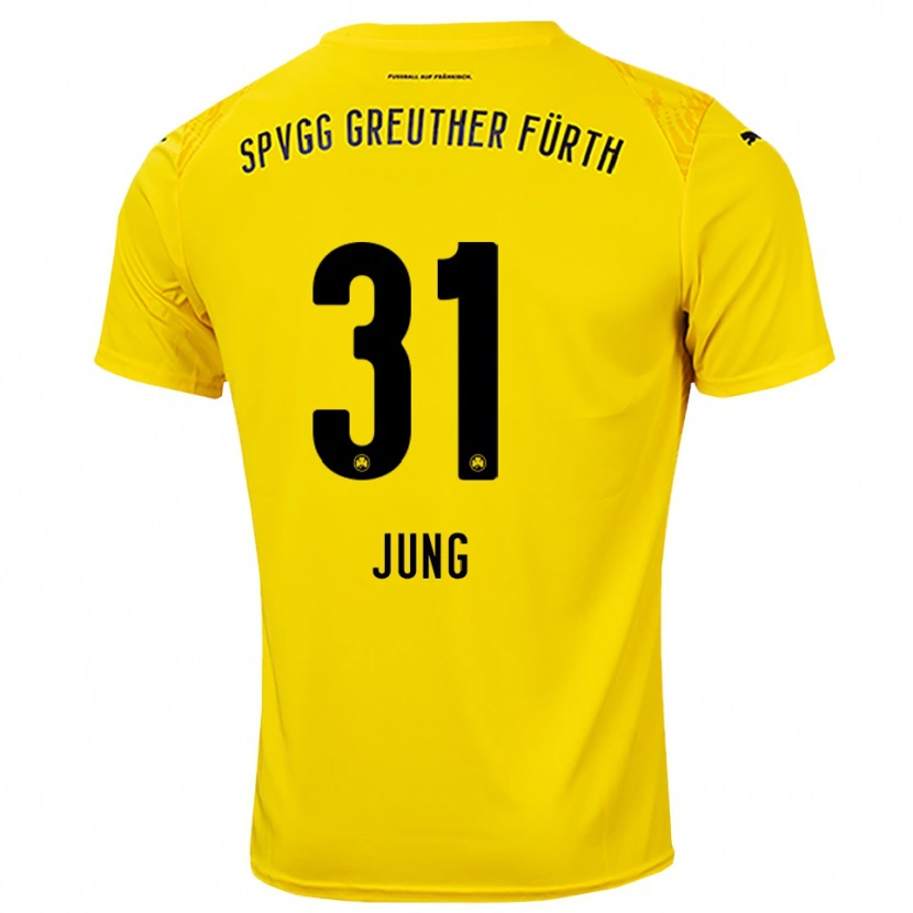 Danxen Uomo Sebastian Jung #31 Maglia Gara Portiere Giallo Nero 2025/26 Maglietta