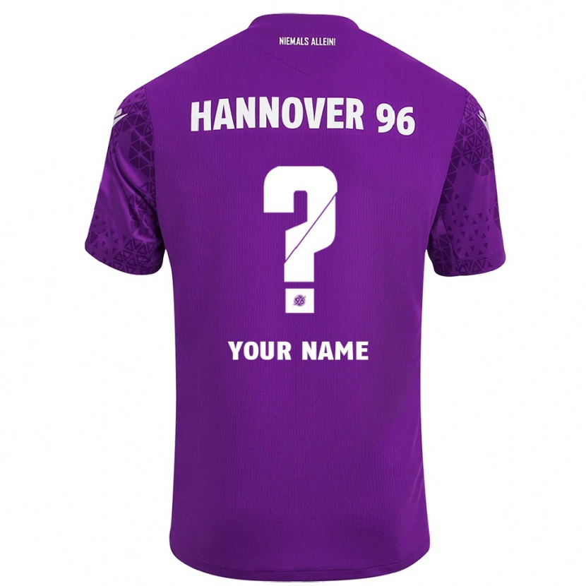Danxen Uomo Hannover 96 Maglia Gara Portiere Bianco Viola 2025/26 Maglietta