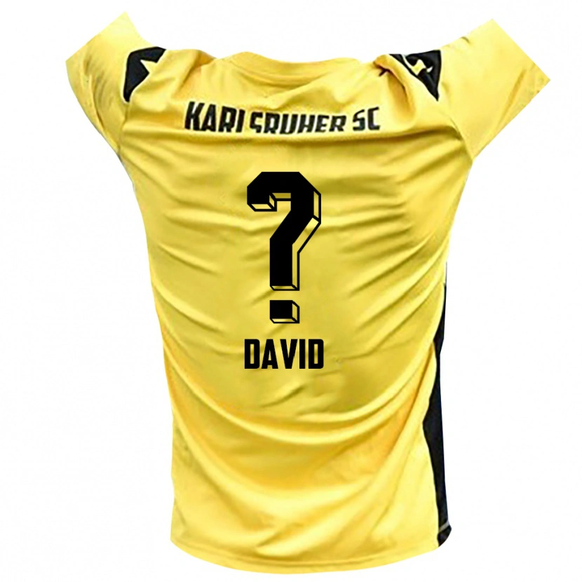 Danxen Uomo Christin David #0 Maglia Gara Portiere Giallo Nero 2025/26 Maglietta