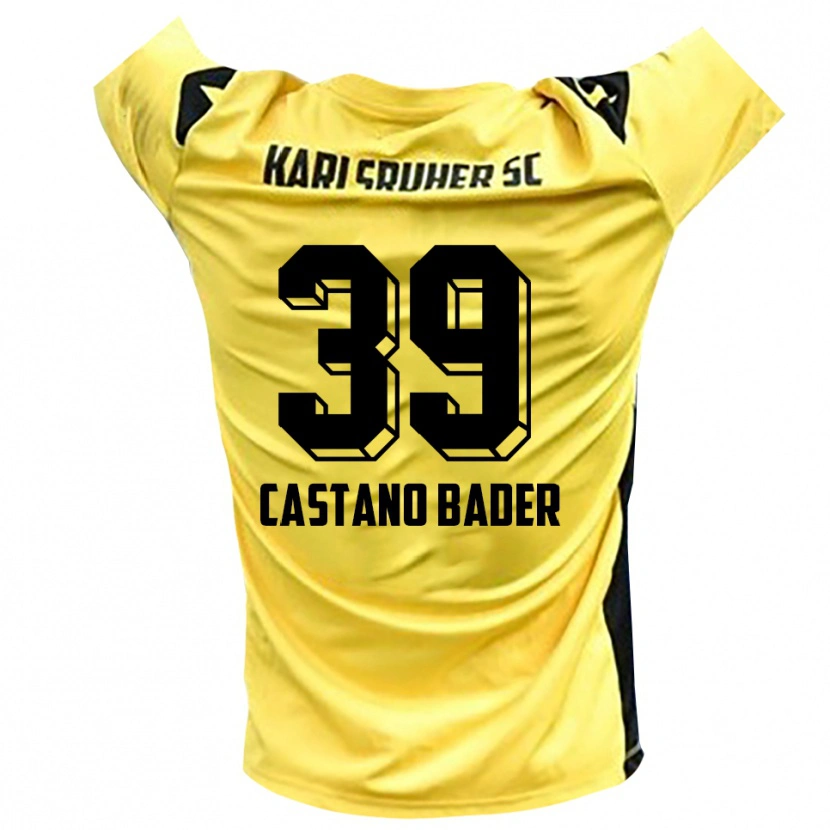 Danxen Uomo Simeon Castano Bader #39 Maglia Gara Portiere Giallo Nero 2025/26 Maglietta