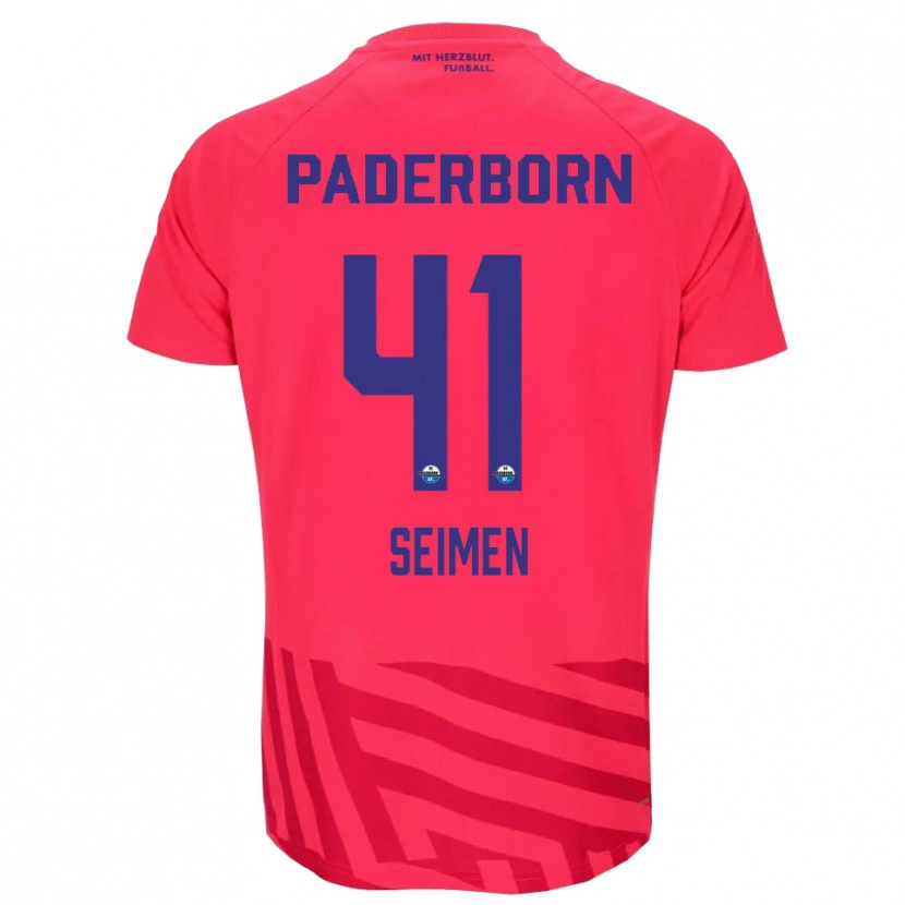 Danxen Uomo Dennis Seimen #41 Maglia Gara Portiere Nero Rosso 2025/26 Maglietta