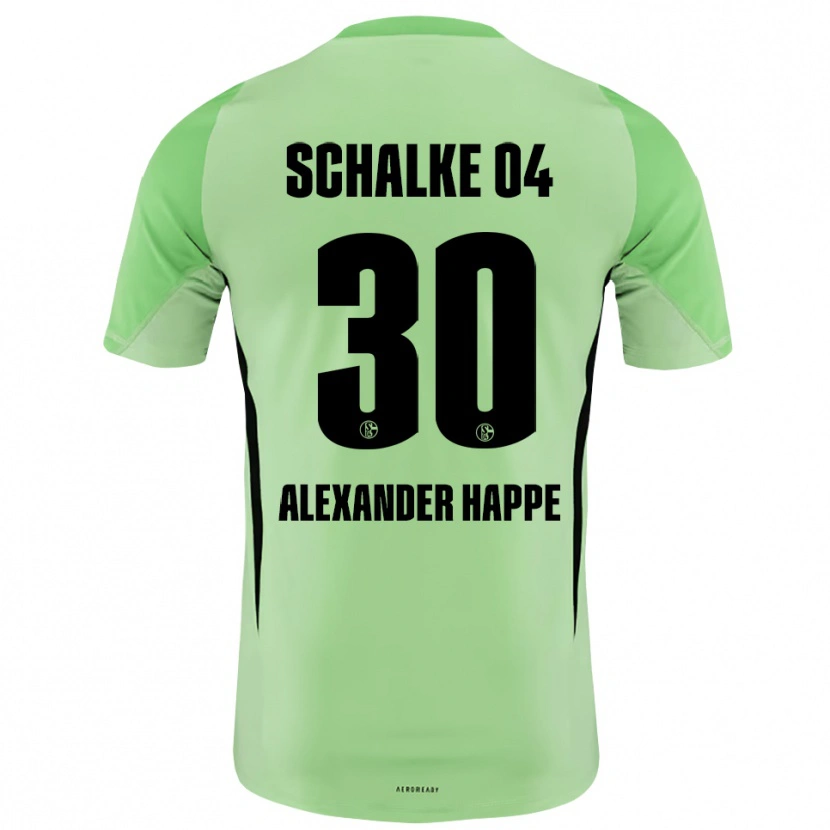 Danxen Uomo Luca Alexander Happe #30 Maglia Gara Portiere Verde Chiaro Nero 2025/26 Maglietta