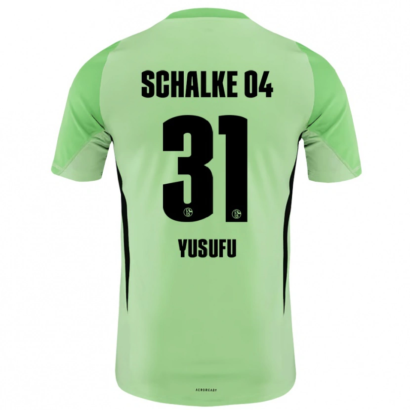 Danxen Uomo Faaris Yusufu #31 Maglia Gara Portiere Verde Chiaro Nero 2025/26 Maglietta