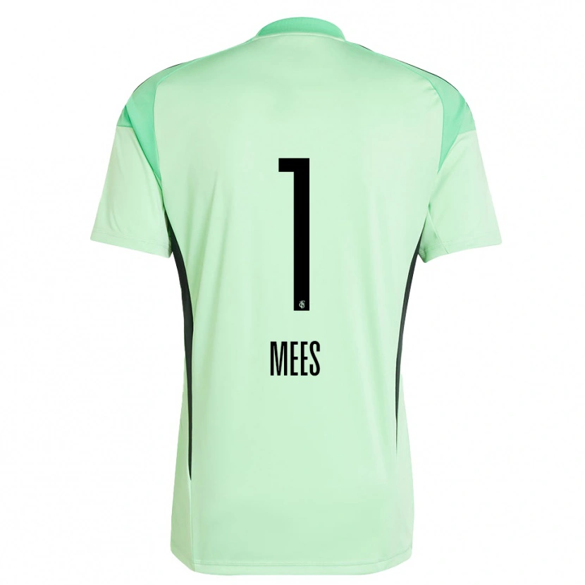 Danxen Uomo Alexander Mees #1 Maglia Gara Portiere Verde Chiaro Nero 2025/26 Maglietta