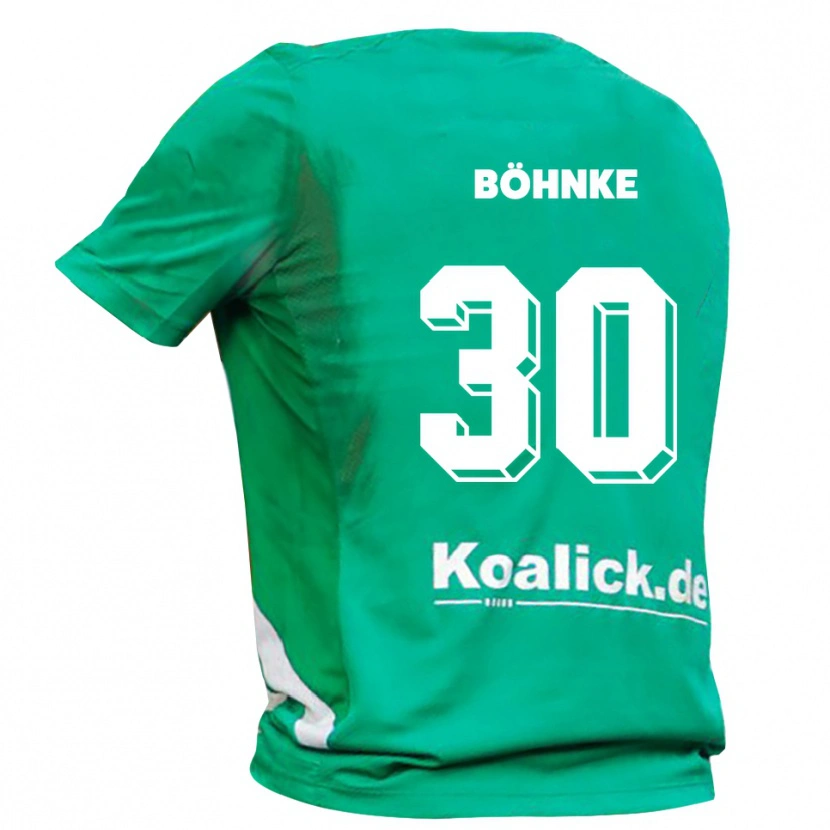 Danxen Uomo Max Böhnke #30 Maglia Gara Portiere Bianco Verde 2025/26 Maglietta