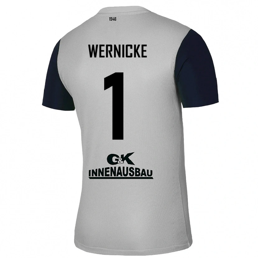 Danxen Uomo Samuli Wernicke #1 Maglia Gara Portiere Grigio Nero 2025/26 Maglietta