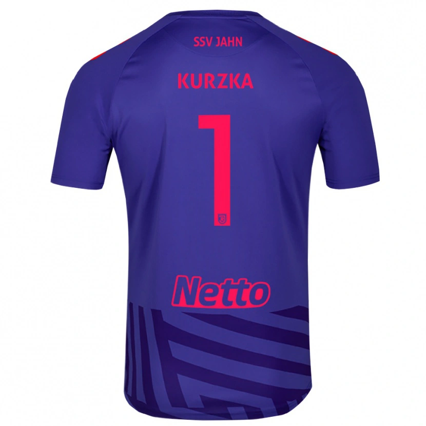 Danxen Uomo Timo Kurzka #1 Maglia Gara Portiere Blu Reale Rosso 2025/26 Maglietta