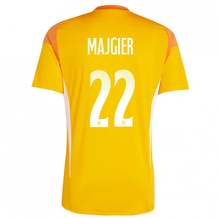 Danxen Uomo Philipp Majgier #22 Maglia Gara Portiere Bianco Arancio 2025/26 Maglietta